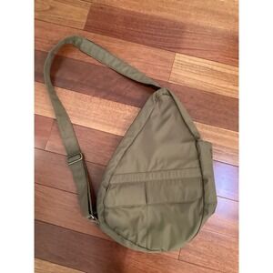 Healthy Back Bag Tote Bag Brown Nylon Lightweight Adjustable Strap NWOT